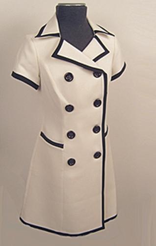 'Billie' -Retro Sixties Peacoat Dress by Mary Bays