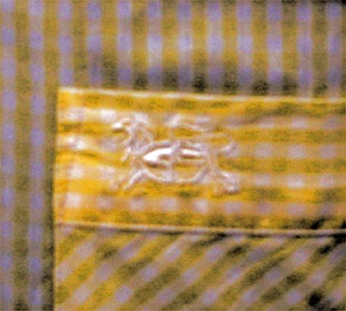 'Baracuta G9 Short Sleeve Gingham Shirt' (Lemon) 